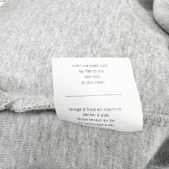 Oak + Fort Women's Gray Long Sleeve Mini T Shirt Dress Size L - Picture 3 of 5